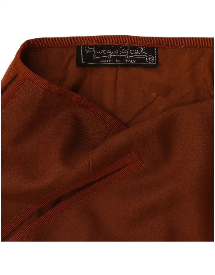 Giorgio Grati Jupe trapèze pour femme IT 46 Large W32 Marron
