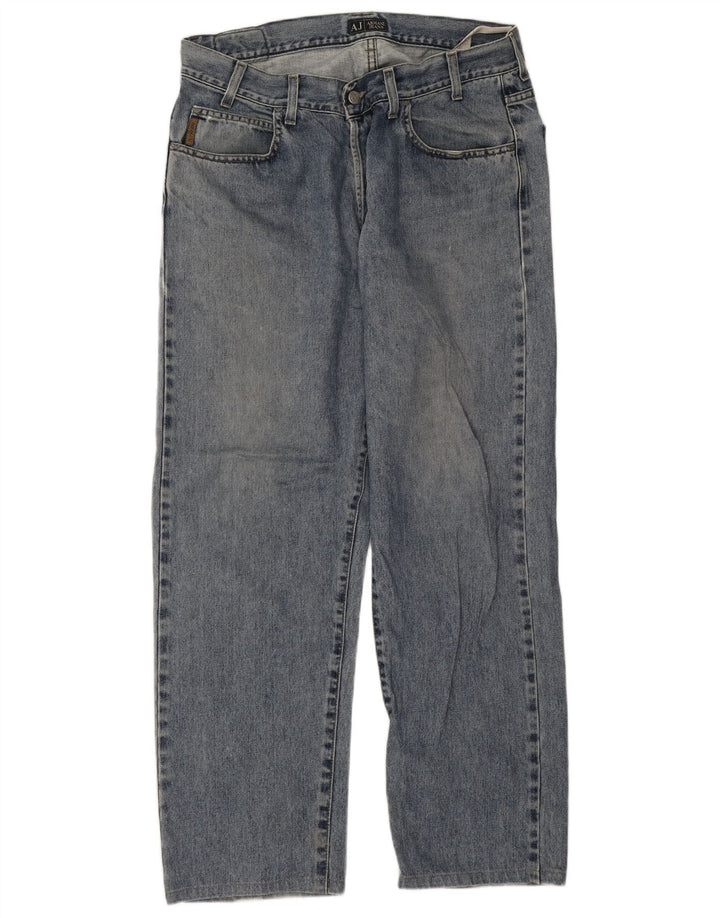 Armani Jean droit W36 L29 bleu coton homme