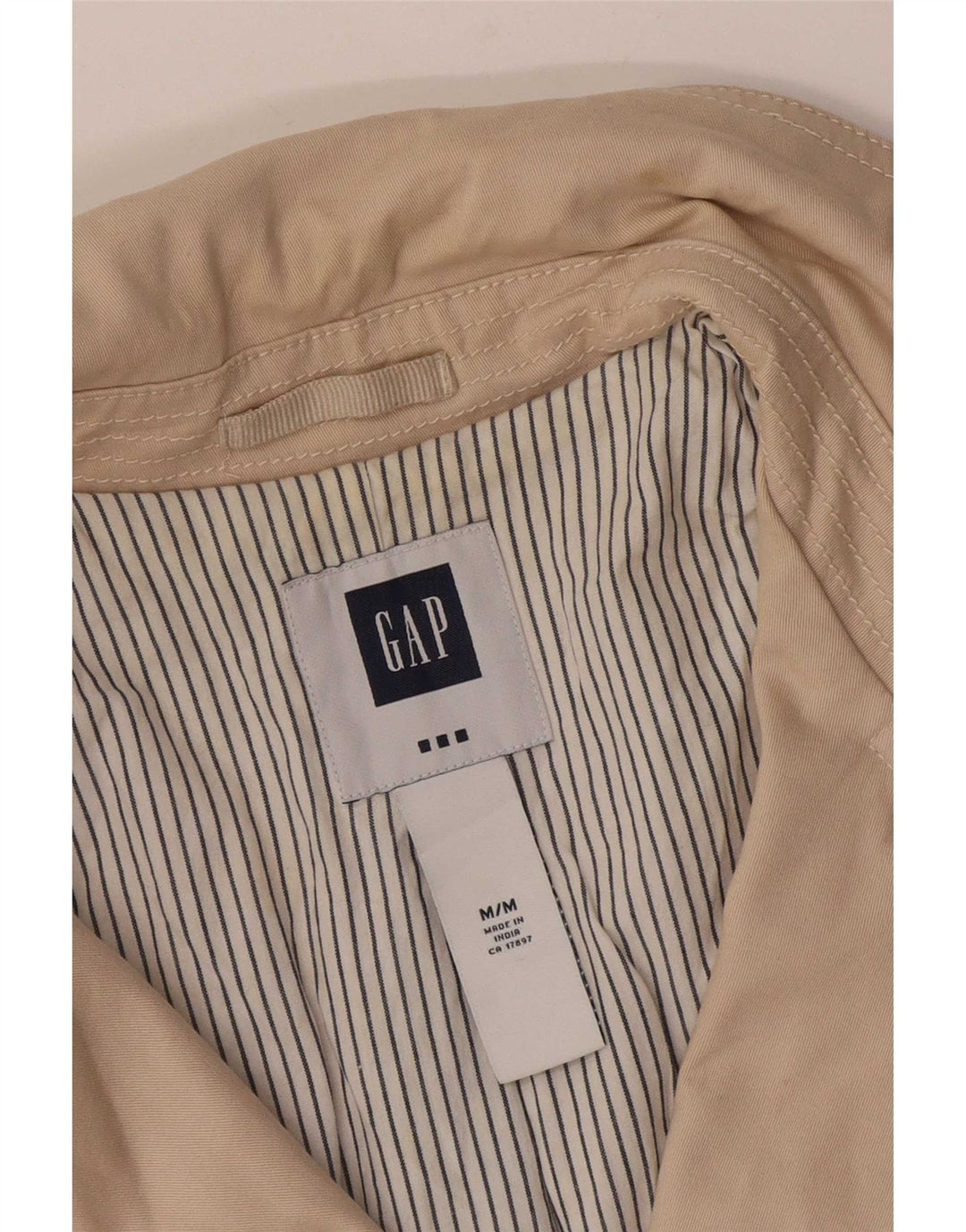 Gap Caban Femme UK 12 Coton Beige Moyen