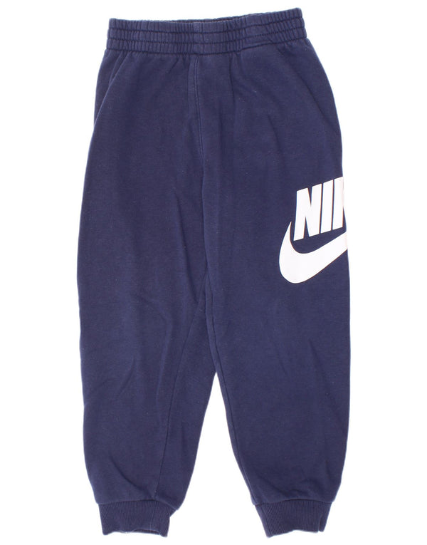 Nike Pantalon de survêtement graphique pour garçon 5-6 ans Bleu marine moyen