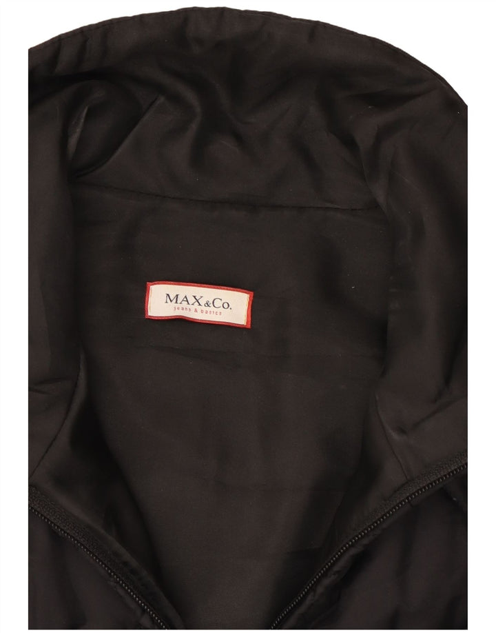 Max & Co. Veste matelassée pour femme UK 10 Small Noir Polyamide