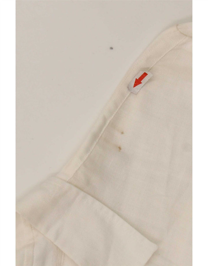 Jaeger Chemise Homme Lin Blanc Moyen