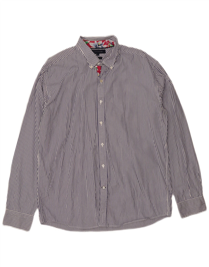 Tommy Hilfiger Chemise Homme XL Bleu Rayé Coton