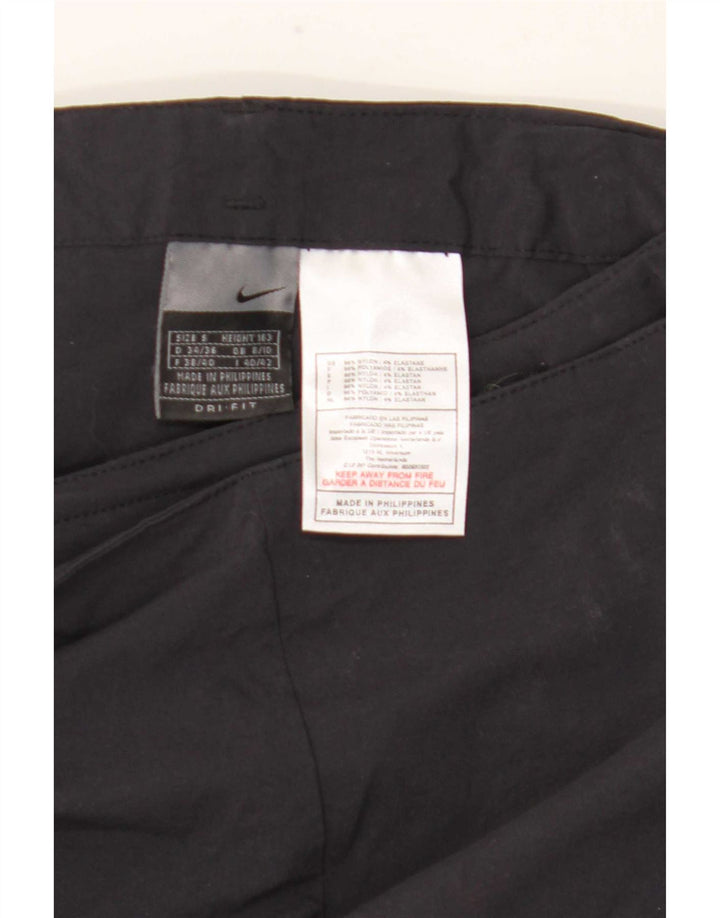 Nike Pantalon de survêtement pour femme UK 8/10 Small Noir Nylon
