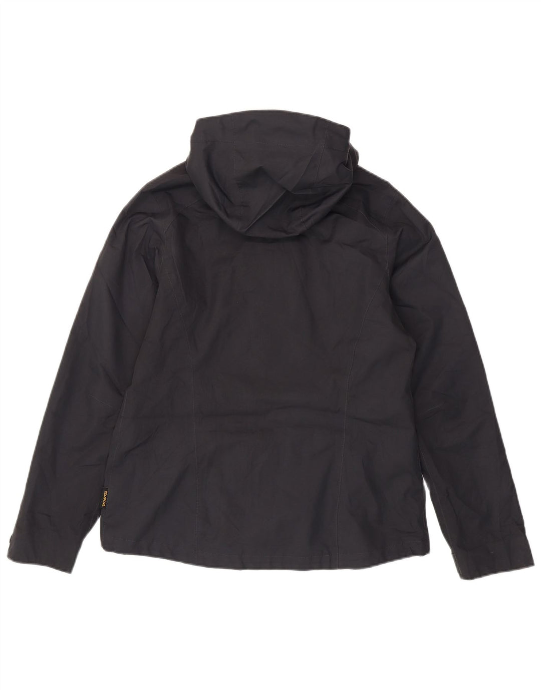 Jack Wolfskin Veste de pluie à capuche pour femme UK 12 Medium Noir Polyester