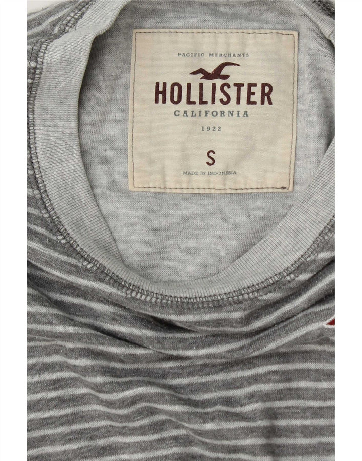 Hollister Haut à manches longues pour homme Petit gris rayé