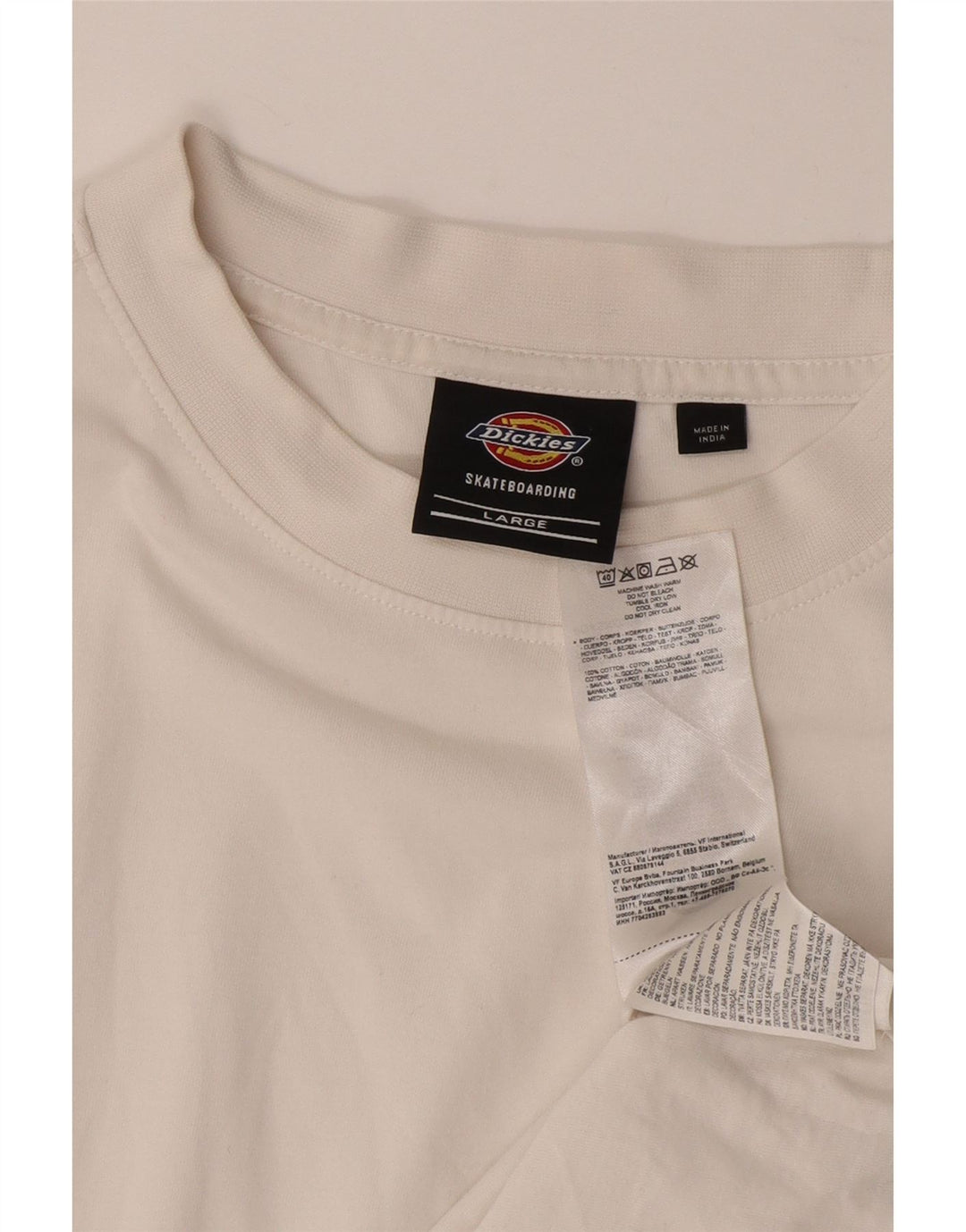 DICKIES T-Shirt Homme Haut Large Blanc Coton