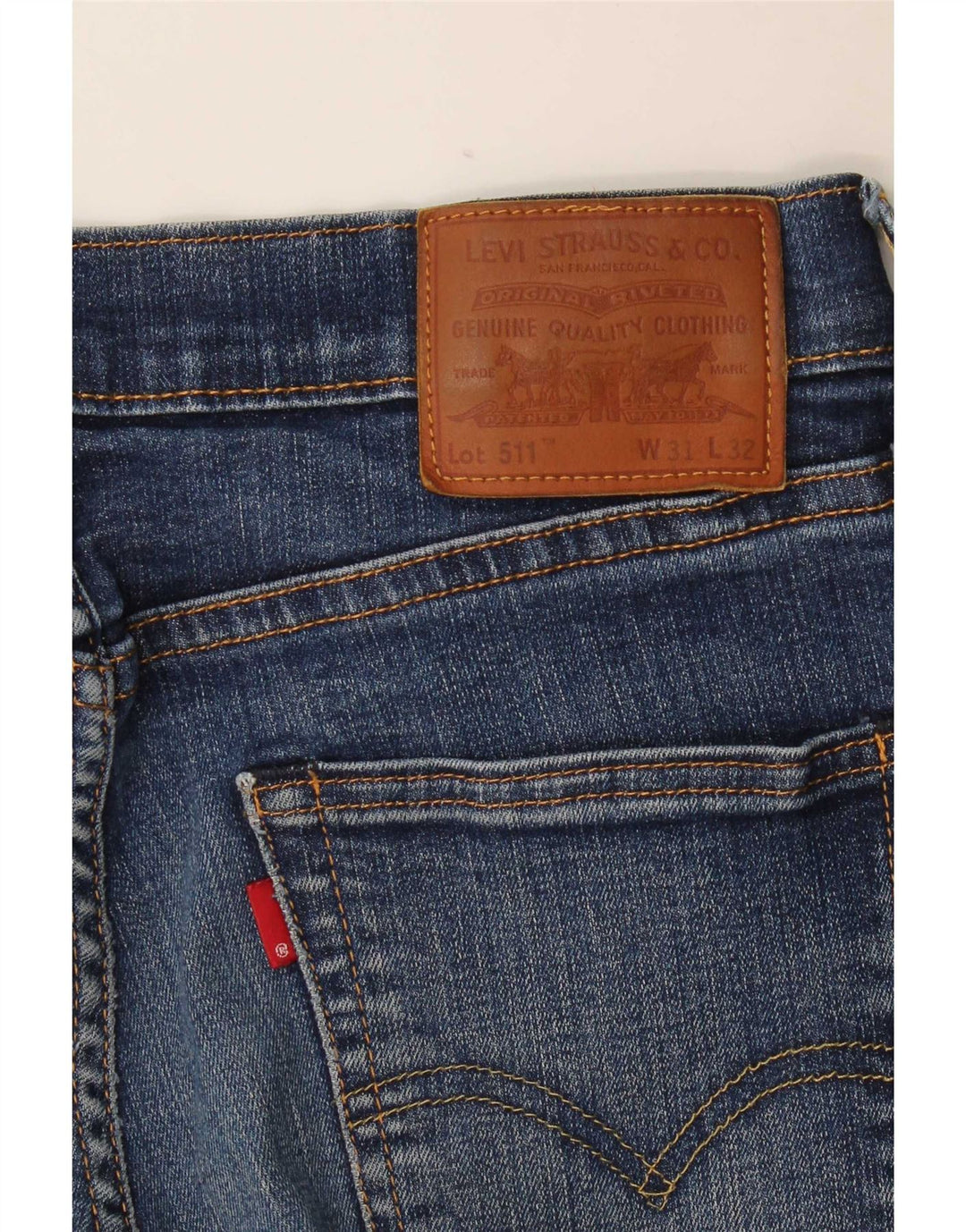 Levi's Jean Slim 511 Homme W31 L32 Bleu Coton