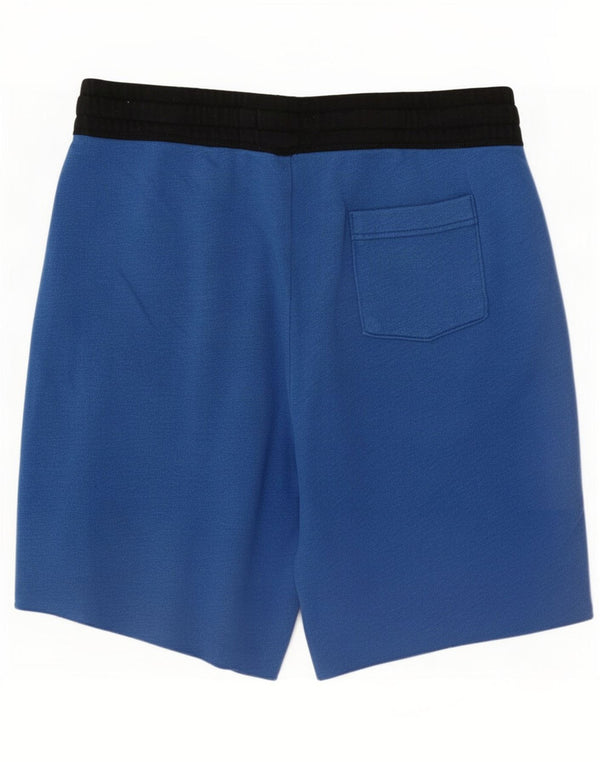 Hollister Short de sport pour homme en coton color block Small Bleu
