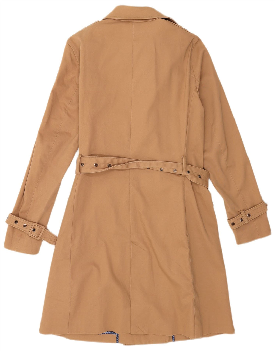 Zara Trench Femme UK 14 Coton Beige Moyen