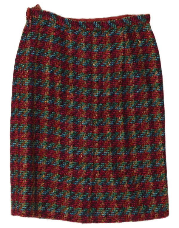 jupe crayon femme vintage W30 Medium Multicolore Check