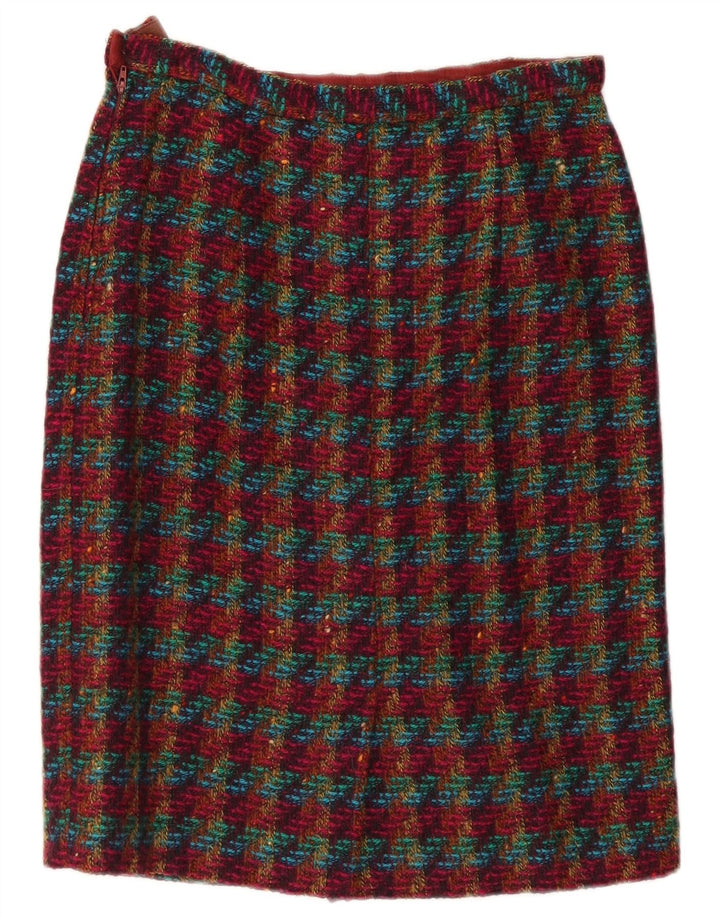 jupe crayon femme vintage W30 Medium Multicolore Check