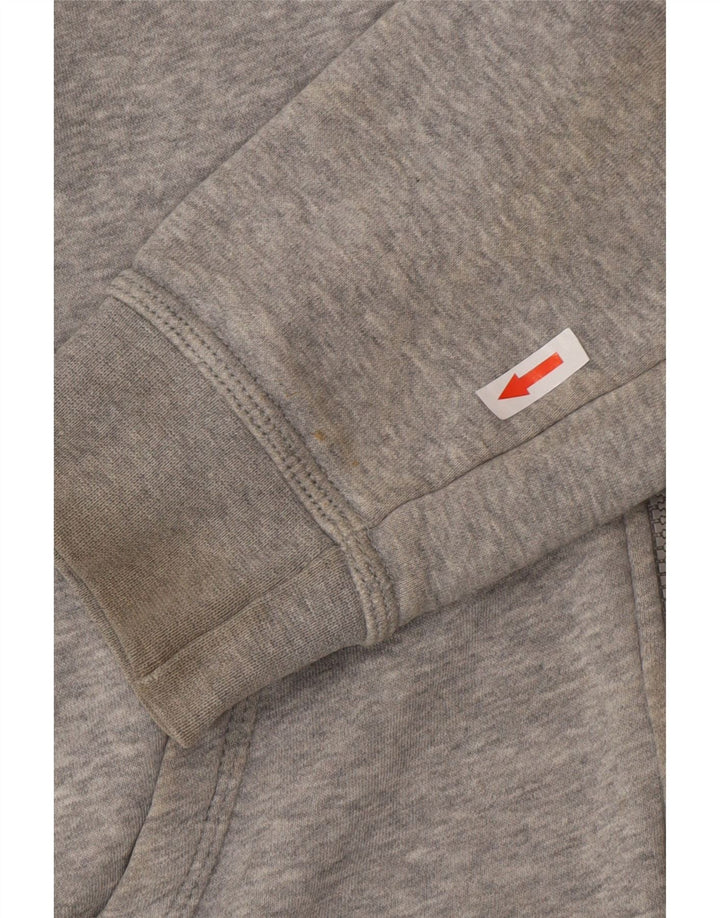 Nike Sweat à capuche zippé en coton moucheté gris moyen pour homme