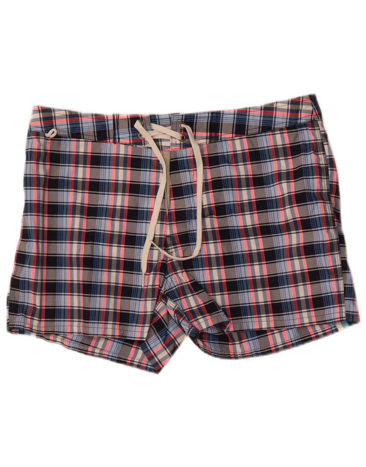Sundek Short de bain homme grand carreaux multicolores