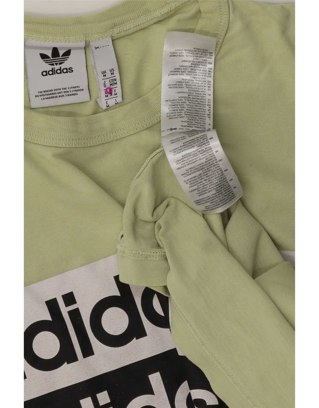 Adidas T-Shirt Graphique Homme Vert Moyen Coton
