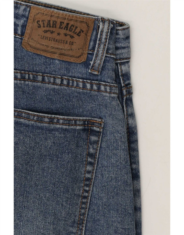 Levi's Jean Slim Effet Déchiré W32 L30 Homme Bleu