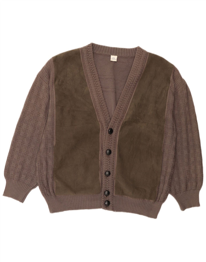 Walbusch Cardigan pour homme IT 54 XL Gris Colourblock