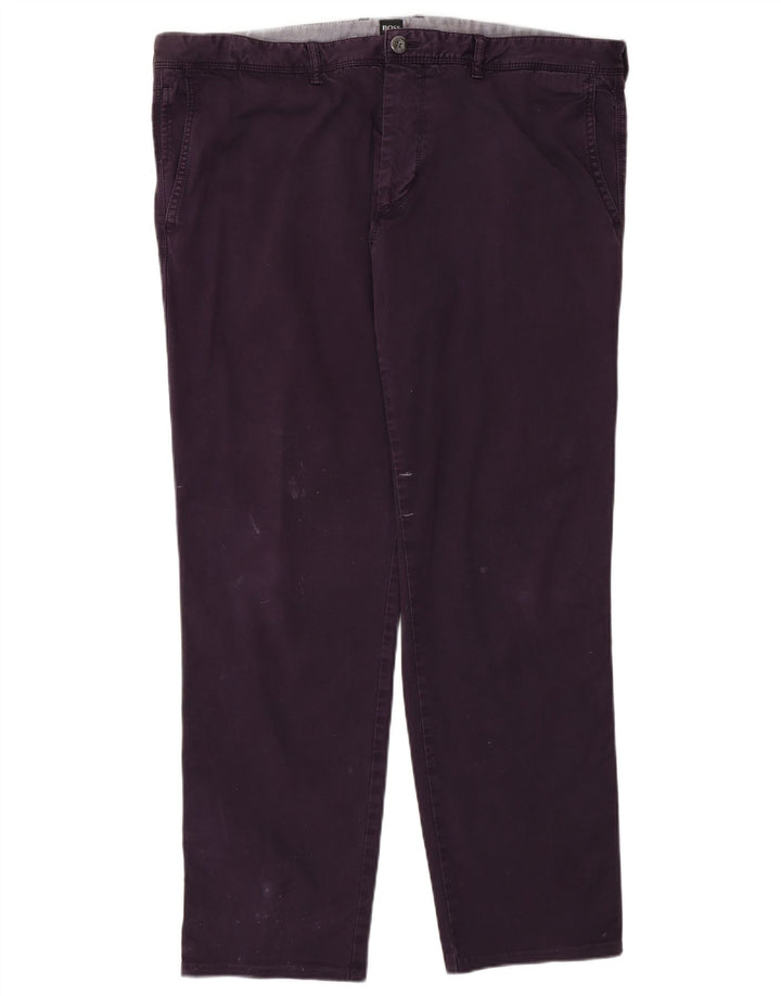 HUGO BOSS Pantalon Chino Droit Coupe Regular Homme W38 L30 Violet