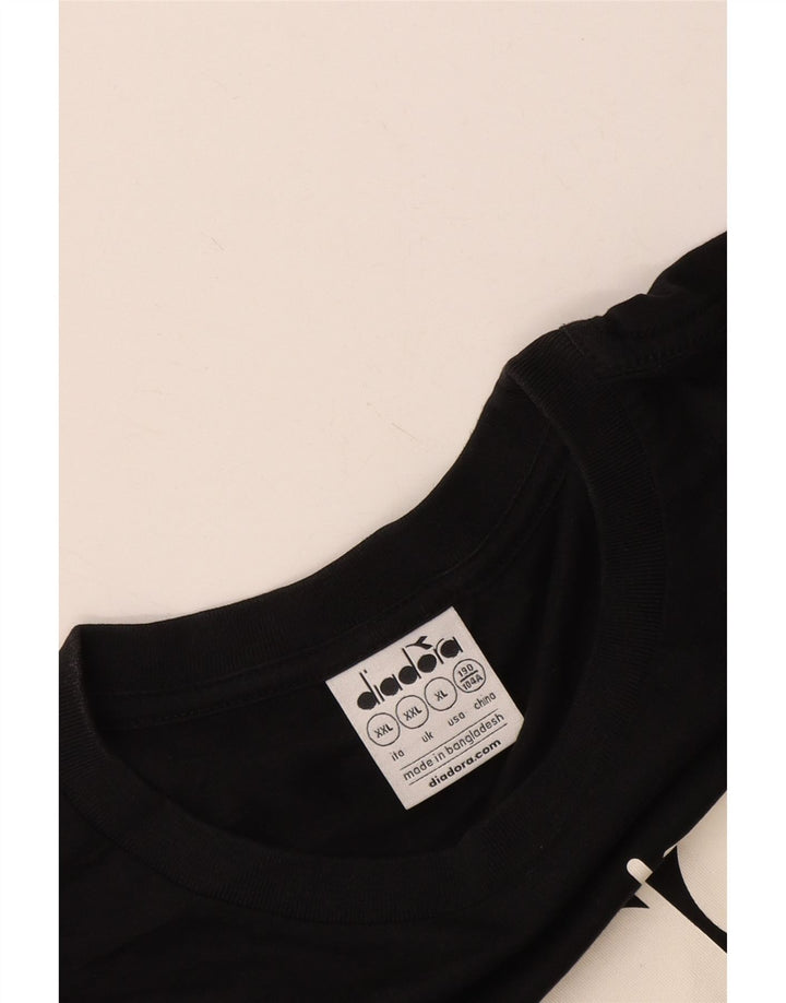 Diadora T-shirt graphique pour homme 2XL Noir