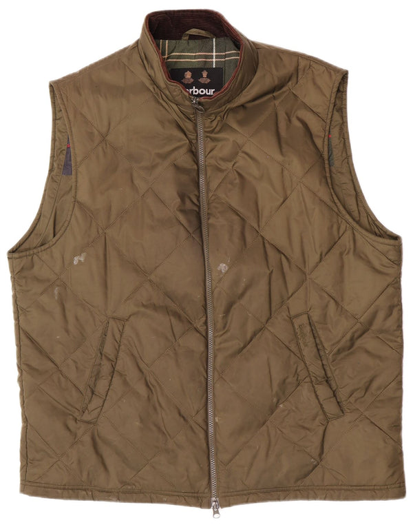 Barbour Gilet matelassé pour hommes UK 42 XL Kaki Polyamide