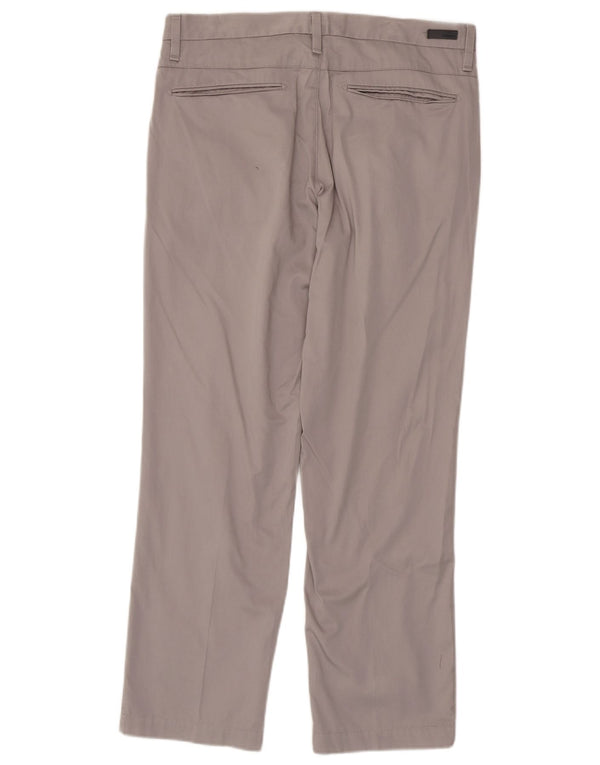 Marks & Spencer Pantalon chino droit autographe pour homme W34 L29 Gris Coton