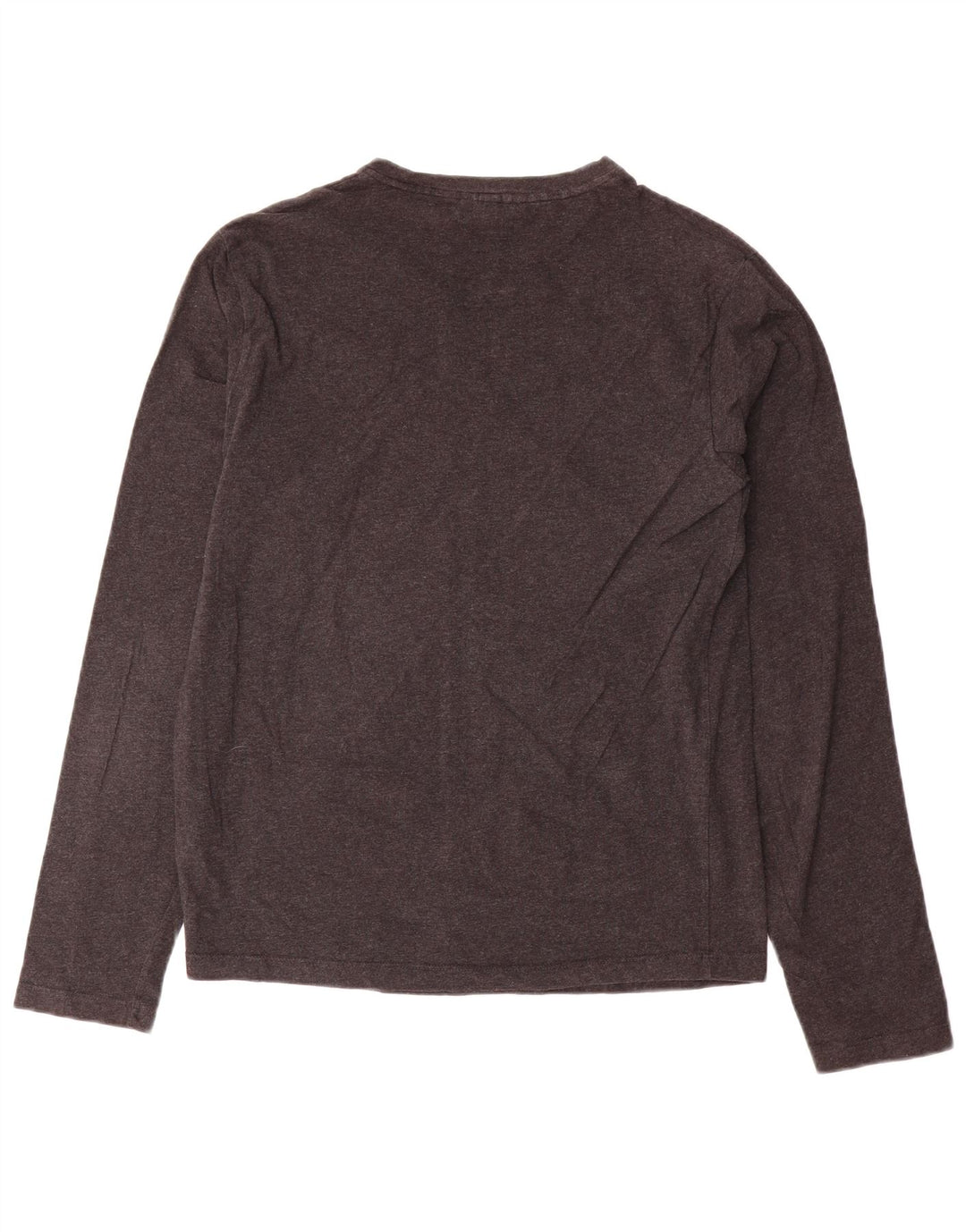 Trussardi Jeans Femme Top Manches Longues UK 12 Gris Moyen Coton