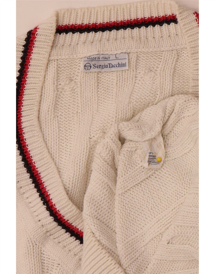 Sergio Tacchini Débardeur Homme Grand Coton Blanc
