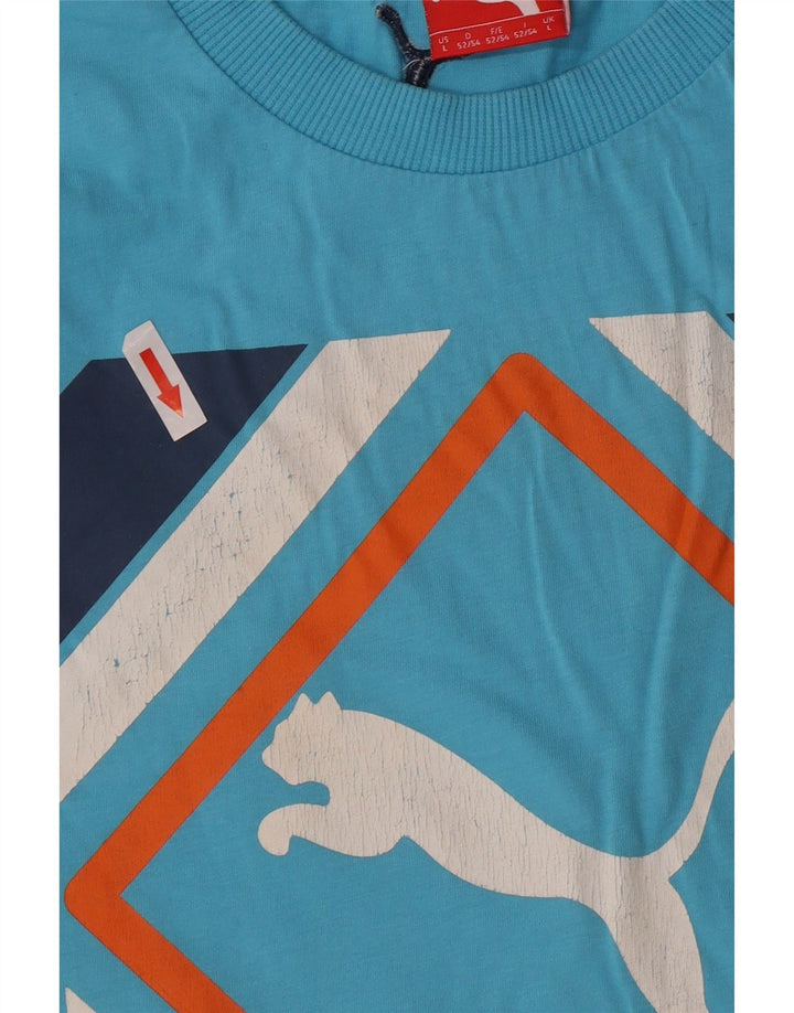 Puma T-Shirt Graphique Homme Grand Bleu