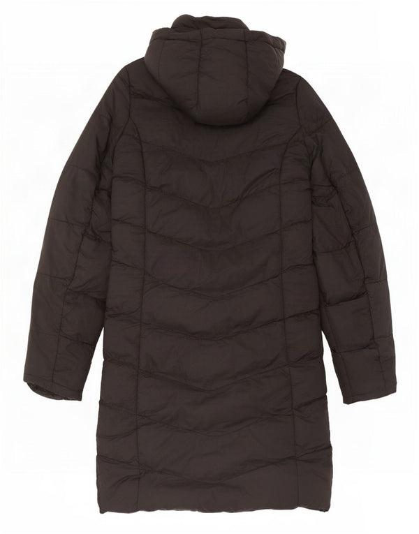 Mountain Warehouse Manteau rembourré à capuche pour femme UK 8 Small Noir Polyester