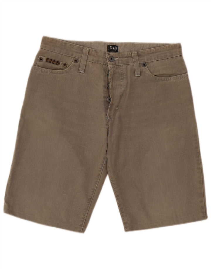 Dolce & Gabbana Short en jean W32 en coton gris moyen pour homme