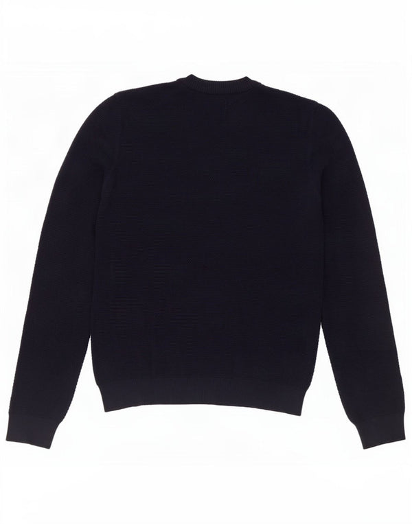 Farah Pull col rond coupe moderne pour homme XL en coton bleu marine