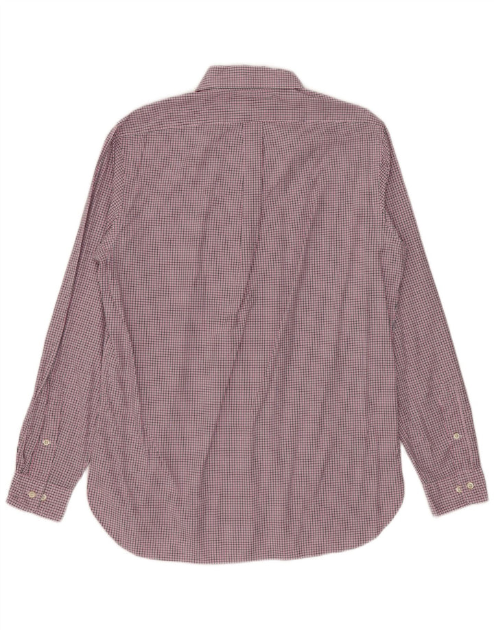 Ralph Lauren Chemise Homme Taille 15 1/2 Coton à carreaux rose moyen