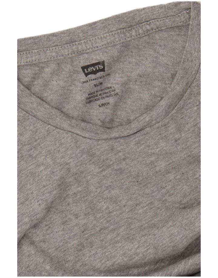 LEVI'S T-Shirt Slim Fit Homme Petit Gris Moucheté