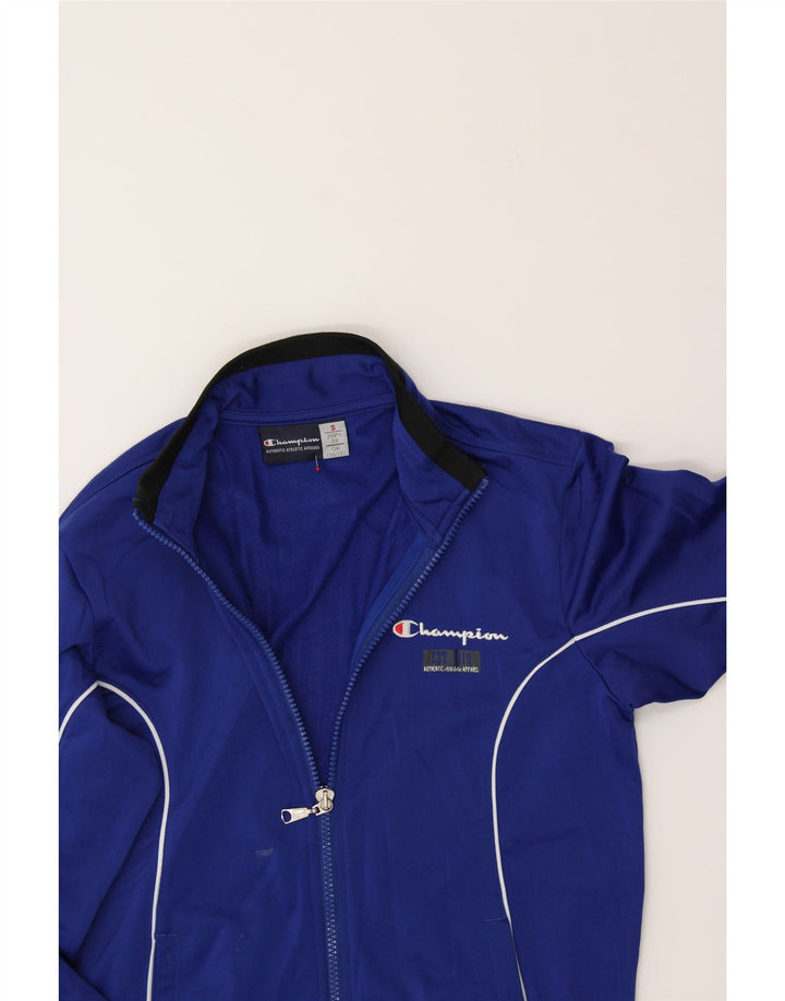 CHAMPION Boys Tracksuit Top Jacket 7-8 Years Small  Blue Polyester Vintage Champion and Second-Hand Champion from Messina Hembry 