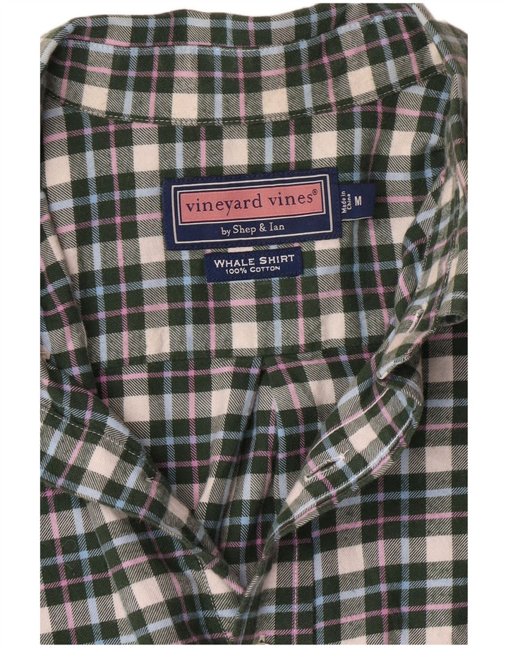 Vineyard Vines Chemise en flanelle pour homme en coton à carreaux vert moyen Preppy