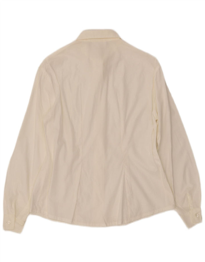 ROCCOBAROCCO Chemise Femme UK 12 Medium Blanc