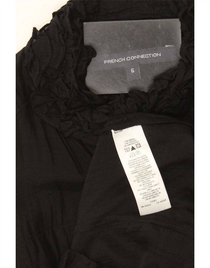 French Connection Chemisier Femme UK 6 XS Noir Modal