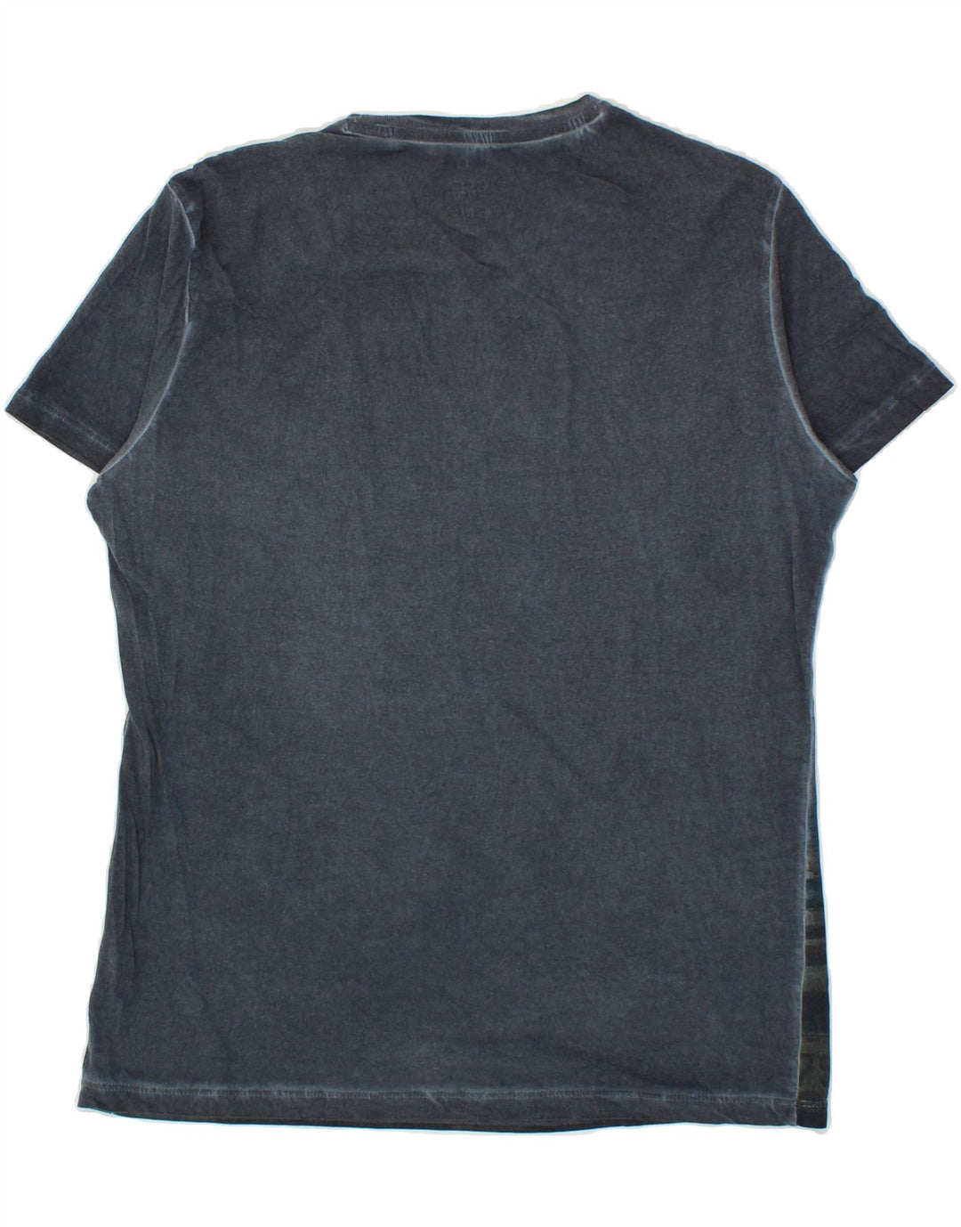 GAS Mens Graphic T-Shirt Top Medium Navy Blue Vintage Gas and Second-Hand Gas from Messina Hembry 