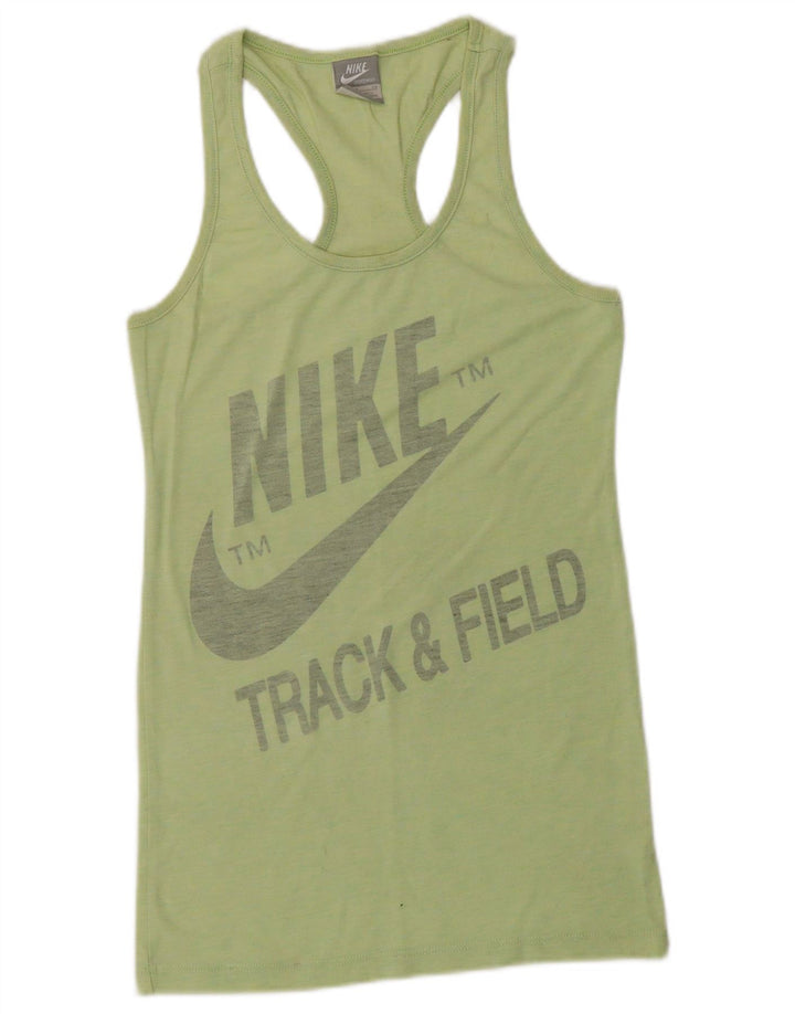 NIKE Débardeur graphique pour femme UK 8 Small Vert