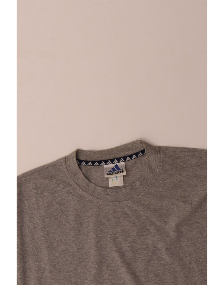 ADIDAS T-Shirt Homme UK 44/46 XL Gris Coton