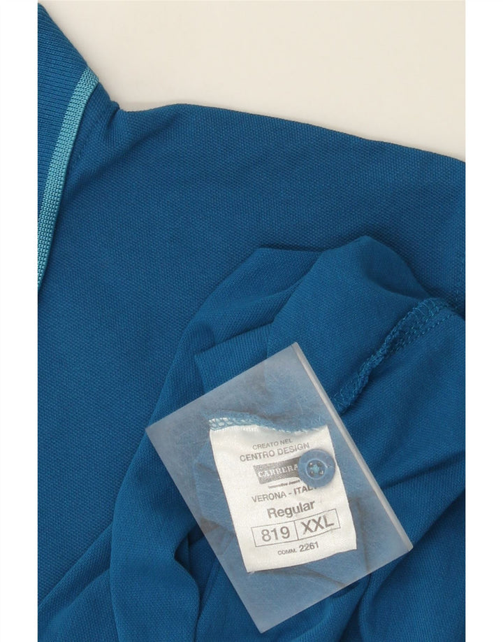 Carrera Polo Homme 2XL Bleu Coton
