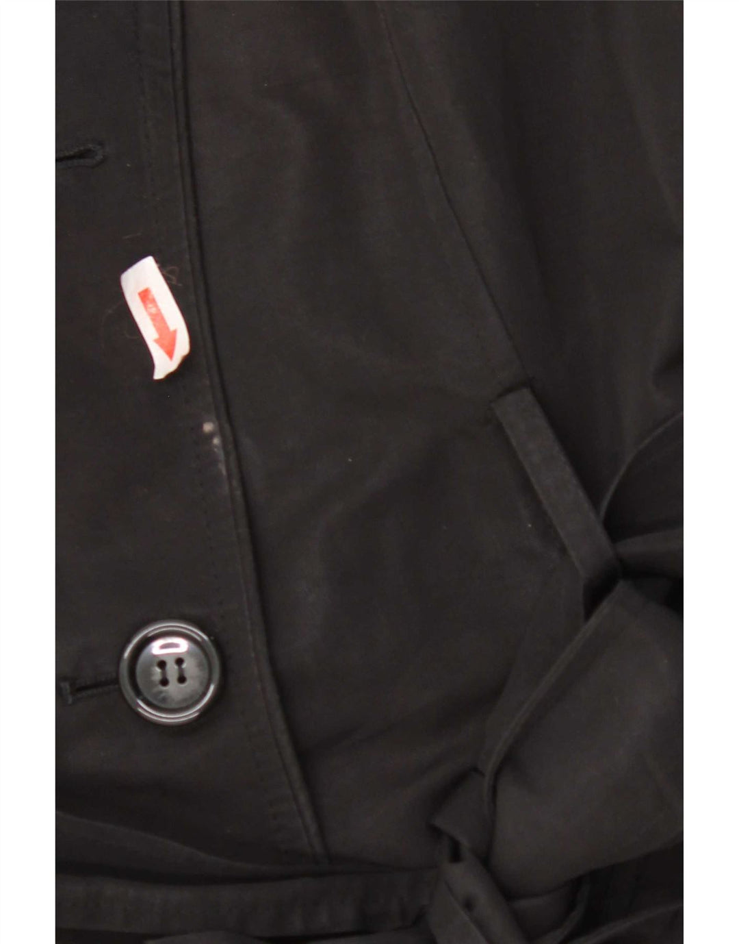 Marks & Spencer Trench-Coat Femme UK 10 Petit Noir Polyester