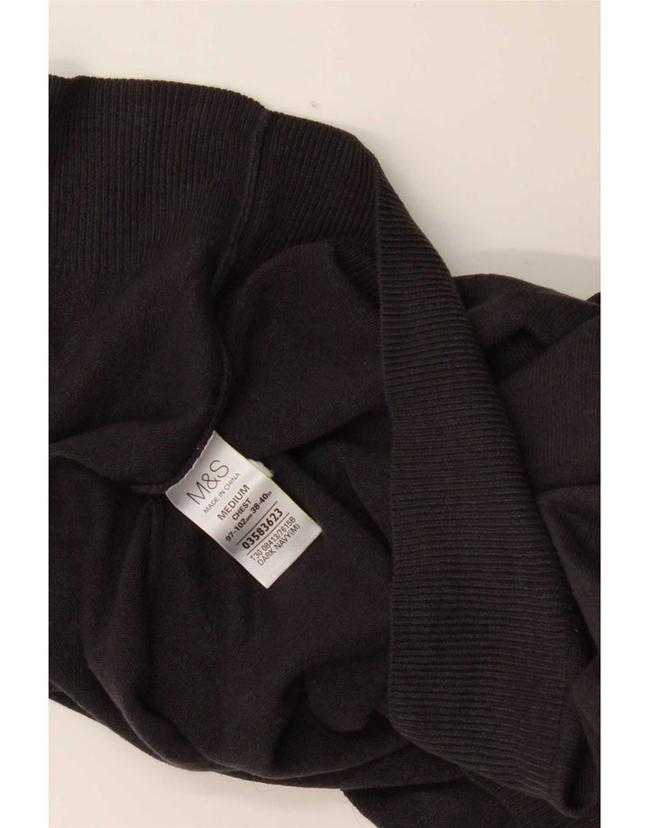 Marks & Spencer Pull col V Homme Bleu Marine Moyen Acrylique