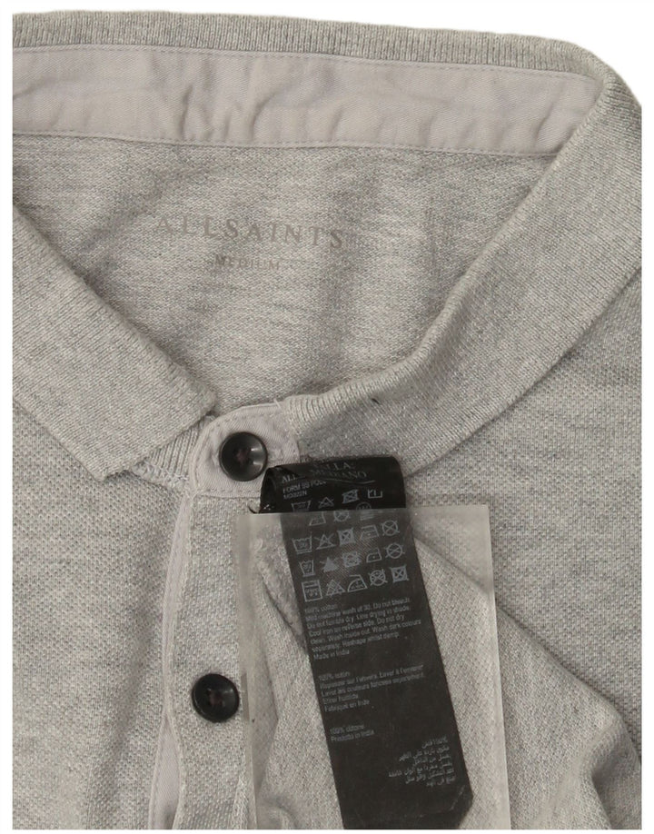 All Saints Polo Homme Gris Moyen Coton