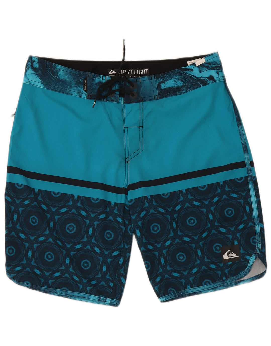 Quiksilver Short de Bain Homme Petit Bleu Géométrique Polyester