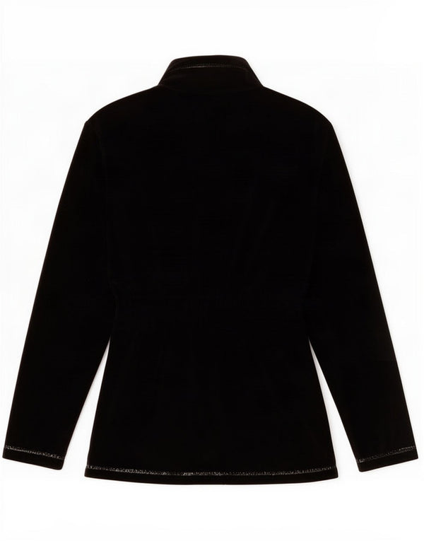 Fila Veste de survêtement en velours pour femme UK 12 Medium Noir