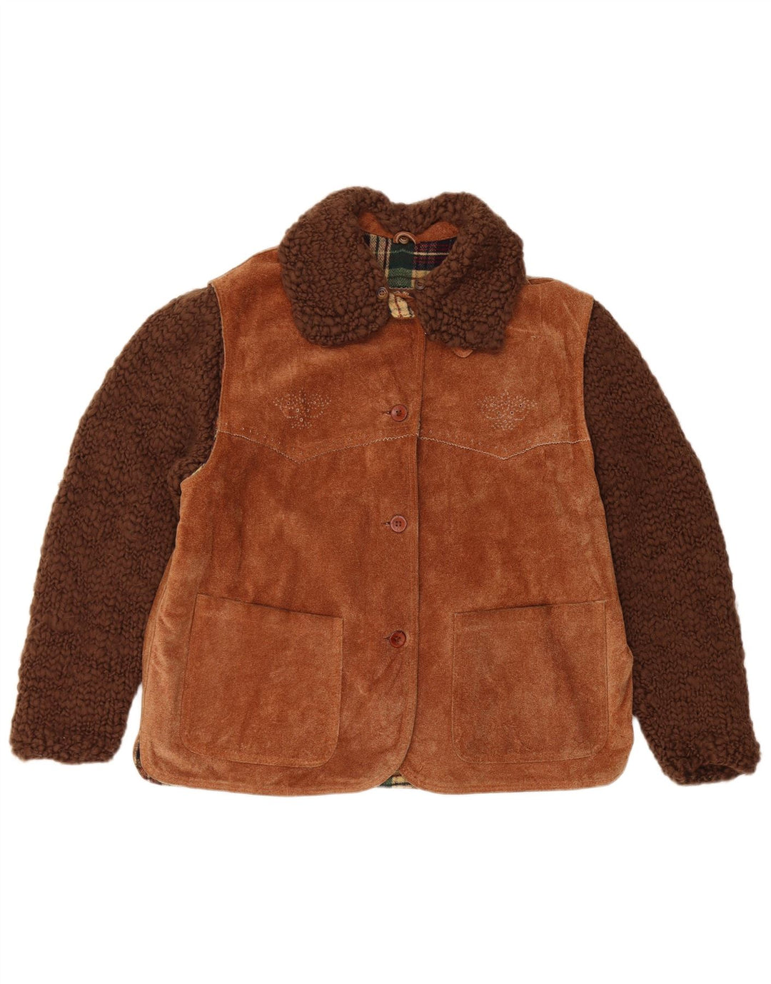 Conbipel Veste en Daim Femme IT 44 Cuir Marron Moyen