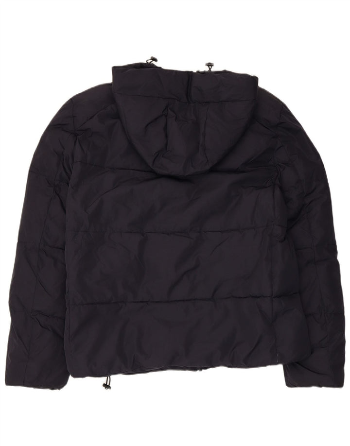 French Connection Veste matelassée à capuche pour homme UK 38 Bleu marine moyen