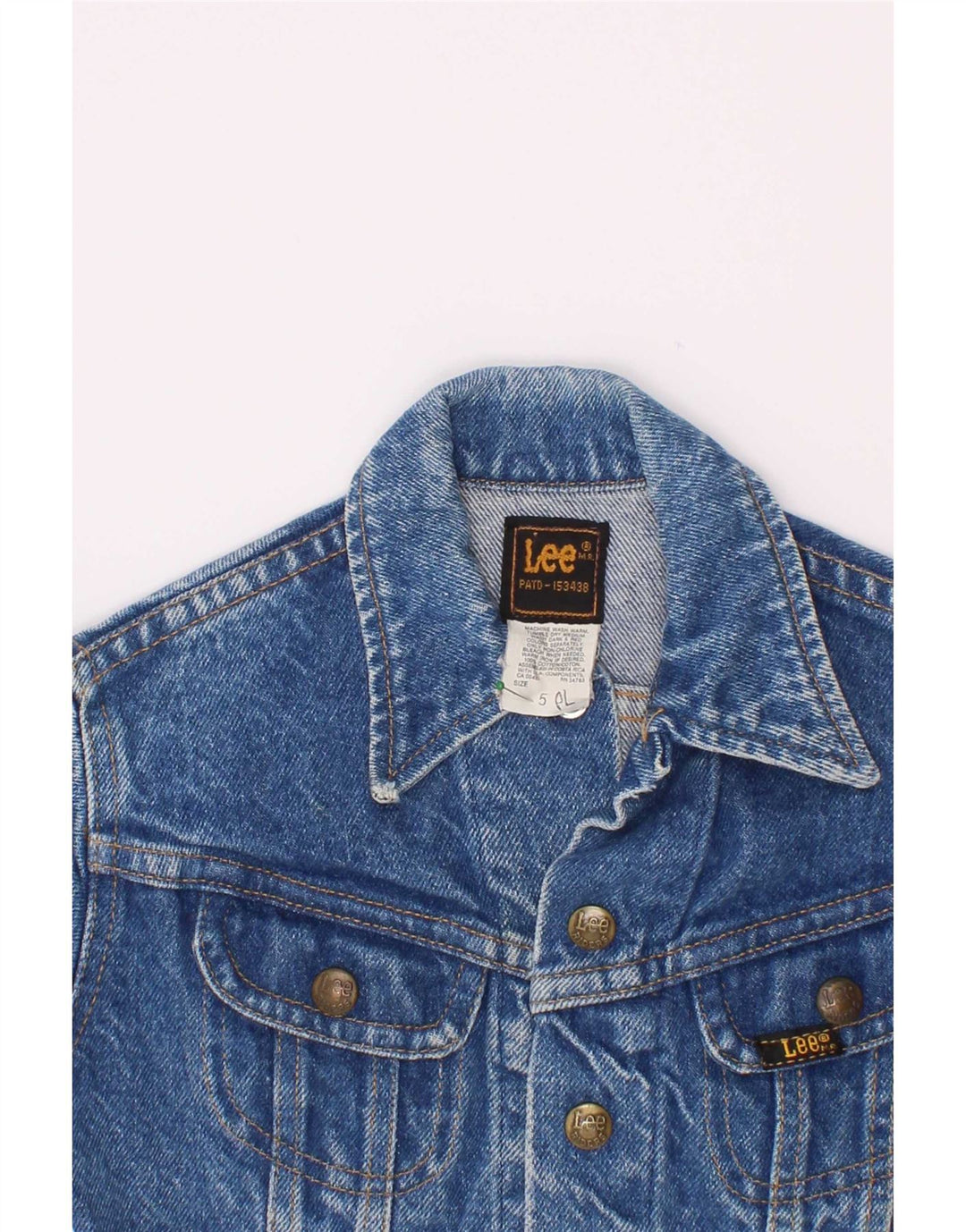 Lee Veste en Jean Fille 4-5 Ans Grand Bleu Coton