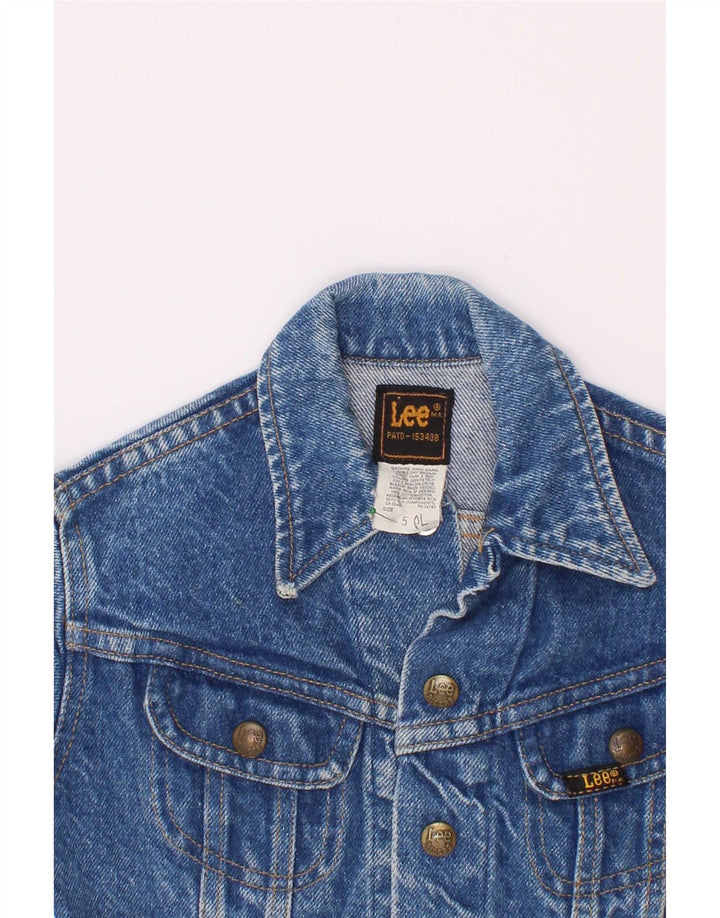 Lee Veste en Jean Fille 4-5 Ans Grand Bleu Coton